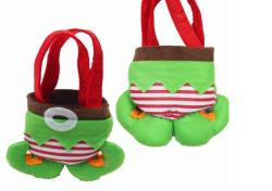 4PCS SET Merry Christmas Green Elf Candy Bag