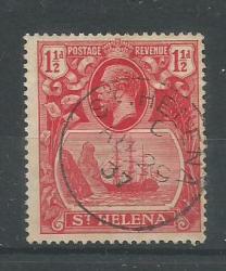 St Helena 1937 Kgv One Half Penny Deep Carmine Red Fine Used