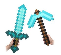 Minecraft Diamant Spitzhacke + Redstone Dust - Diamond Pickaxe