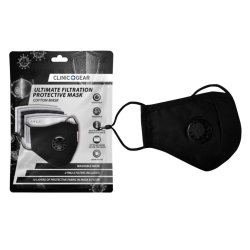 Washable Protective Mask With Filter - Black