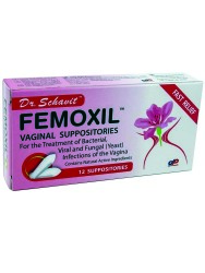 Femoxil Vaginal Suppositories Natural Plant-based Formula For The Treatment Of Bacterial Viral And Yeast Infection Of The Vagina. Provides Fast Soo