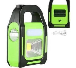 Rechargeable Solar Powered LED + Cob Emergency Work Light 5W
