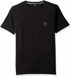 Boss Orange Men's Tales Basic T-Shirt With Logo Black Medium