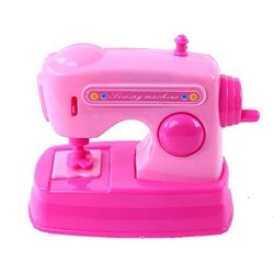 Livoty Baby Kid MINI Sewing Machine Toys Developmental Educational Pretend Play Home Appliances Kitchen Toy Gift Pink