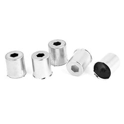 Uptell Steel Cover Microwave Oven Hexagonal Hole Magnetron 5 Pcs Silver Tone For Microwave Oven Replacement