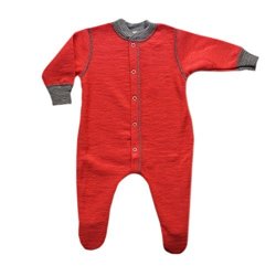 Engel Baby Pyjamas Romper in Hibiscus Red