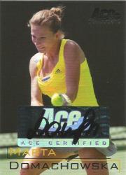Marta Domachowska - Ace Authentic 2011 - Certified "autograph" Card