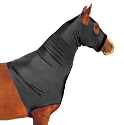 Derby Originals Lycra Horse Hoods With Zipper Black Large