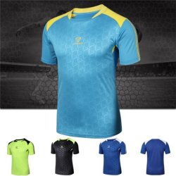 Summer Breathable Quick Dry Men's Sport T-shirt Printed Short Sleeves Running Tops Shipping
