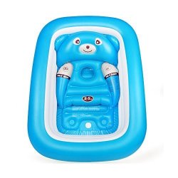 Blueyouth Baby Bathtub Newborn Foldable Kids Inflatable Bathtub Large Thickened Bathing Pool Paddling Pool For Sitting And Lying.