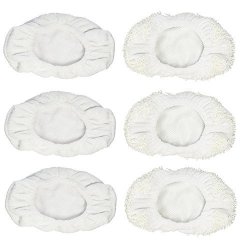 Ximoon 6 Washable Reusable Mop Pads Fit Oreck Steam Mop