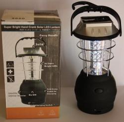 Portable Solar Rechargeable Bright 36 Led Hand Crank Dynamo Lantern. Collections Are Allowed.