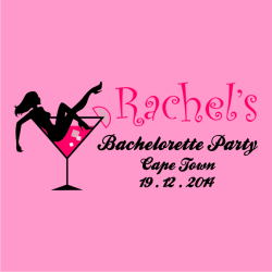 Customized Bachelorette Party Female Light-pink