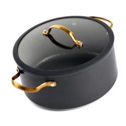 Cookware Non-stick Ceramic Coating Casserole With Glass Lid