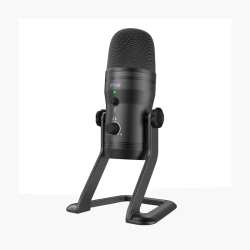 Fifine K690 Cardioid USB Multi-polar Patter Condenser Microphone With Stand|adjustable Volume|adjustable Pattern|monitor Output - Black