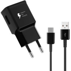 Type C Fast Charger For Huawei & Samsung - Black