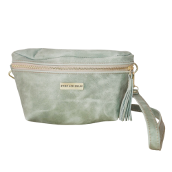 The Leather Belt Bag - Sage Green