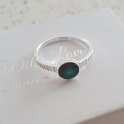 Mayah 925 Sterling Silver Colour Changing Mood Ring - Size 6