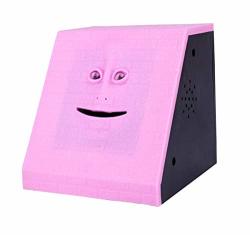Penpell Funny Brick Face Piggy Bank Coin Eating Saving Pot Money Box - penpell funny brick face piggy bank coin eating saving pot money box child kids gift pink