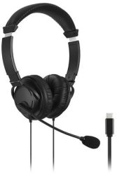 Usb-c Dual Headset headphones For Call Centre - With Microphone - Black