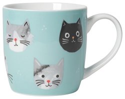 Now Designs Porcelain Mugs Set Of Six Cat's Meow