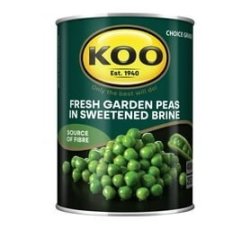 Koo Tinned Peas In Brine All Variants 1 X 400G