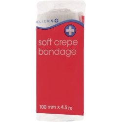 Clicks Soft Crepe Bandage 100MM X4.5M