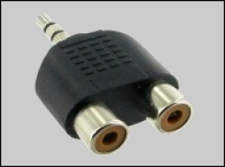 Astrum 3.5mm Stereo Male to 2x RCA Adapter