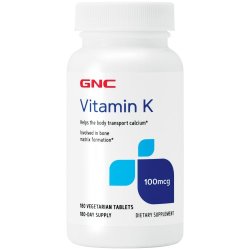GNC Vitamin K 100MCG Vegetarian Tablets 180S