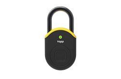 Tapplock Lite Electric Yellow Smart Fingerprint Bluetooth Biometric Keyless Padlock