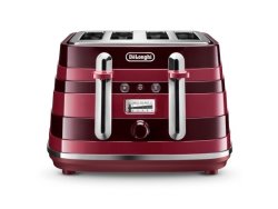 De'Longhi Delonghi Avvolta Class 4 Slice Toaster Charming Red