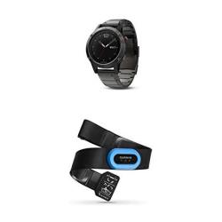 Garmin Fenix 5X Sapphire - Slate Gray With Metal Band And Hrm-tri Heart Rate Monitor