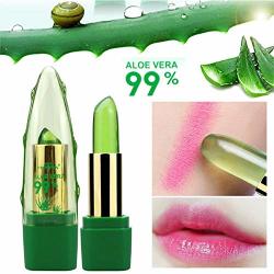Aloe Vera Meiyum Gel Color Lipstick Magic Gel Jelly Lipstick Changing Colour Lipstick Green Paste Turn Into Pink For Dry Lips And