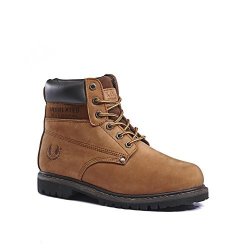 Kingshow 8036 Men's Classical Boots 8 BROWN8007