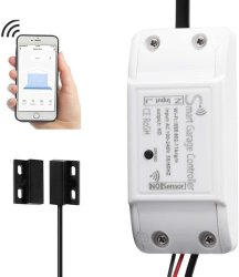 Smart Wifi Garage Gate Motor Controller Opener - Compatible With Alexa And Google Home