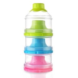 Accmor Baby Milk Powder Formual Dispenser Non-spill Stackable Snack Storage Container Bpa Free 3 Feeds