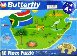 Butterfly 48 Piece A4 Wooden Puzzle South Africa