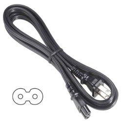 Tacpower 2-PRONG Ac Power Cord Cable Plug For Audiovox Coby Sony Samsung Apex DVD Playe