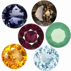 Collectors Dream 6 Different Gemstones All 100% Natural 0.235cts In Total