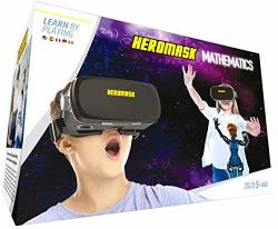VR Headset + Math Games Multiplication Subtraction Etc Virtual Games: Gift For Boys & Girls. Cool Educational Toys For Kids 5 6 7 8... Years Old. Virtual Reality Learning Resources Grade 1 2 3 4...8