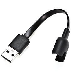 Ukcoco Replacement USB Charging Charger Cable Cord For Xiaomi Mi Band 2 Smart Wristband Bracelet Black