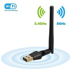Wireless USB 600MBPS USB Wifi USB 3.0 Dual Band 2.4GHZ 300MBPS + 5.8GHZ 600MBPS 802.11AC B G N Wifi Adapter For Pc desktop laptop Support Windows 10 8.1 8 7 XP Mac Os