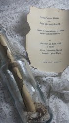 Wedding Invitation In A Bottle - Unique And Memorable