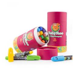 Silky Washable Crayon - Baby Roo 12 Colours