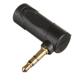 3.5mm Male To Female Stereo Adapter Convertor Plug 90ac L Shape