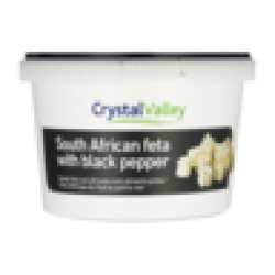 Crystal Valley South African Feta With Black Pepper 200G