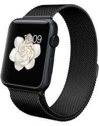 42MM 44MM Magnetic Milanese Strap For Apple Watch Black