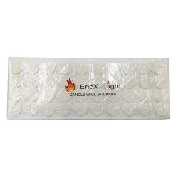 Ericx Light 120 Pcs Candle Wick Stickers Made Of Heat Resistance Glue Adhere Steady In Hot Wax For Candle Making