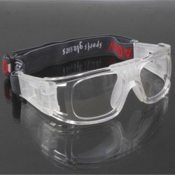 Wrap Goggles Sports Glasses Eyewear For Basketball Soccer Game Transparent