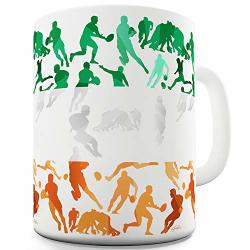 Ireland Rugby Collage 15 Oz Ceramic Novelty Mug
